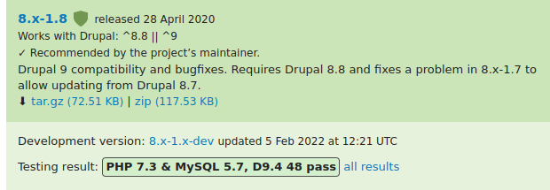 Пример проекта без поддержки Drupal 10